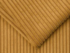 Discount Vente-unique Sofá 4 lugares convertível abertura rápida veludo canelado 160 cm e 22 cm Amarelo mostarda