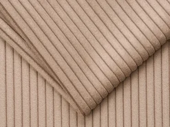 Vente-unique Sofá 4 lugares convertível abertura rápida veludo canelado 160cm e 18cm LORETO^ Sofá
