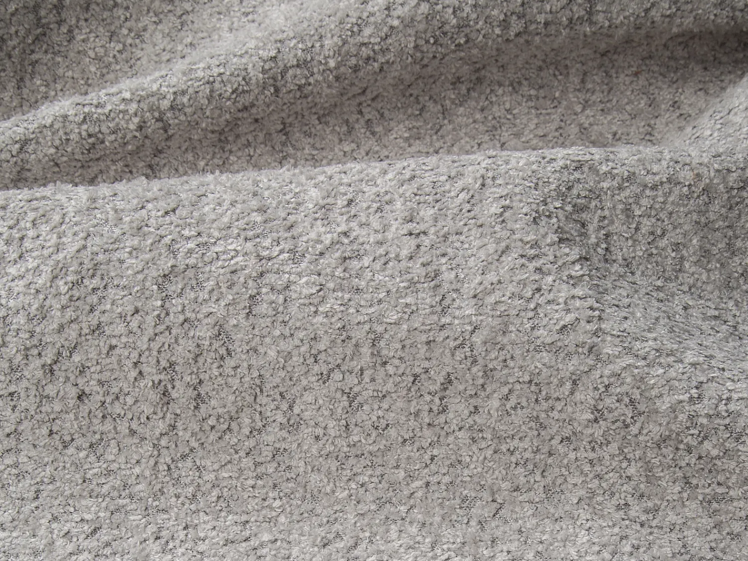 Best Vente-unique Sofá 4 lugares convertível abertura rápida tecido bouclé cinza-claro 160 cm e 22 cm CALITO Cinzento claro