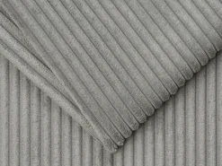 Sofá|Vente-unique Sofá 4 lugares convertível abertura rápida veludo canelado cinza-claro 160cm e 14cm LORETO Cinzento claro