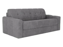 Vente-unique Sofá 3 lugares convertível abertura rápida em tecido texturizado 140 cm Colchão 22 cm DARIELO^ Sofá