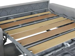 Best Vente-unique Sofá 2 lugares convertível de abertura rápida em pele sintética com colchão de 16 cm - CALITO Preto