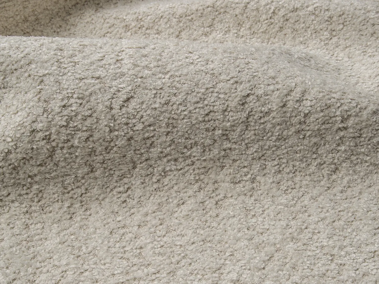 Sofá|Vente-unique Sofá 4 lugares convertível expresso em tecido bouclé colchão 16 cm RETUNA Bege