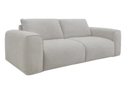 Online Vente-unique Sofá 4 lugares convertível expresso em tecido 160 cm colchão 13 cm POGLO Bege