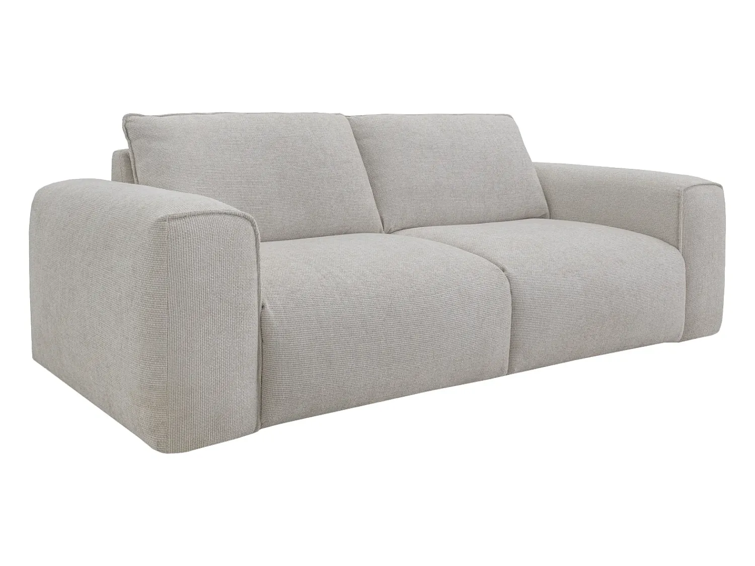Online Vente-unique Sofá 4 lugares convertível expresso em tecido 160 cm colchão 13 cm POGLO Bege