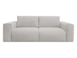 Online Vente-unique Sofá 4 lugares convertível expresso em tecido 160 cm colchão 13 cm POGLO Bege