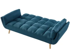 Sofá|Vente-unique Sofá 3 lugares convertível em tecido LOELINE . Made for Design Azul