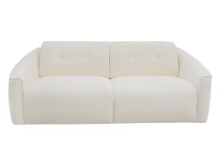 Vente-unique Sofá 3 lugares convertível expresso em tecido bouclé - Colchão de 16 cm ASUFA^ Sofá
