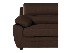 Vente-unique Sofá 3 lugares elegante em tecido Cor castanho - MANOA^ Sofá