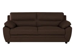 Vente-unique Sofá 3 lugares elegante em tecido Cor castanho - MANOA^ Sofá