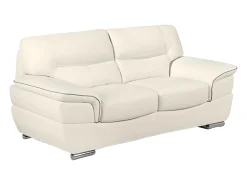 LINEA SOFA Sofá 2 lugares em pele e cor - THIBAULT^ Sofá