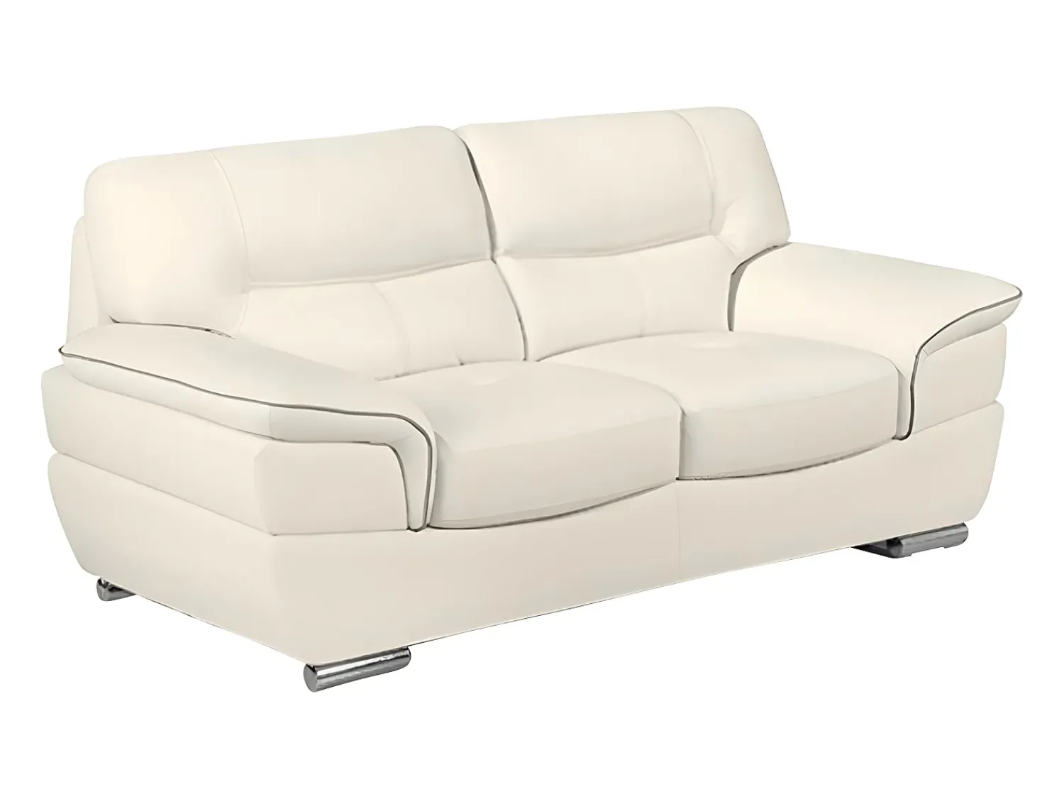 LINEA SOFA Sofá 2 lugares em pele e cor - THIBAULT^ Sofá