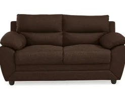 Sofá*Vente-unique Sofá 2 lugares em tecido 100% poliéster Castanho - MANOA Castanho chocolate
