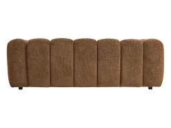Sofá*Vente-unique Sofá 3 lugares em tecido chenille de cor castanha NELIMAR Castanho