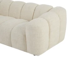 Sofá*Vente-unique Sofá 2 lugares em tecido chenille de cor NELIMAR Bege