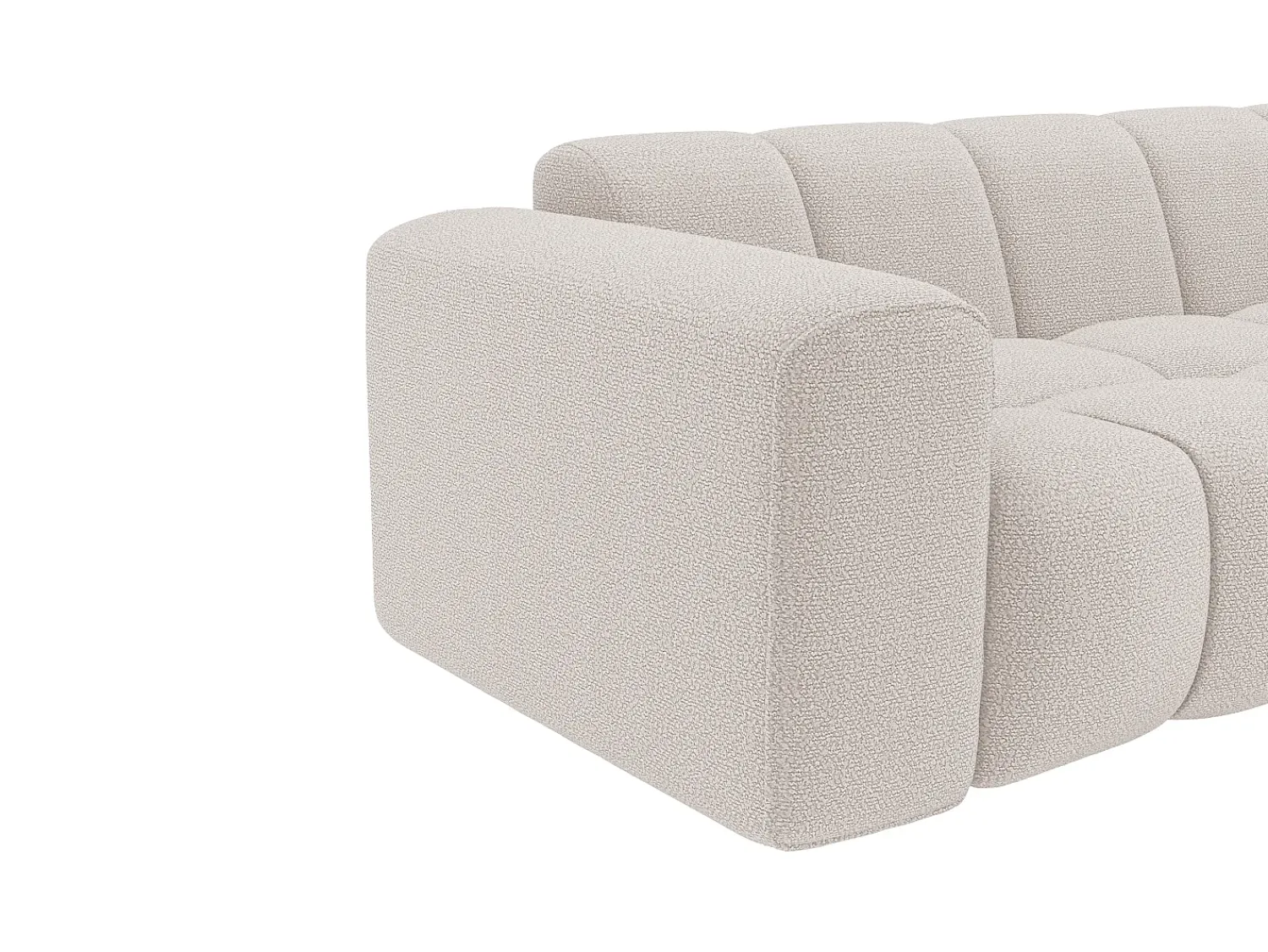 Sofá|Vente-unique Sofá 3 lugares em tecido chenille CALESO da Maison Céphy Bege