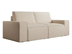 Sofá|Vente-unique Sofá 3 lugares em tecido texturizado conforto AMELIA Bege