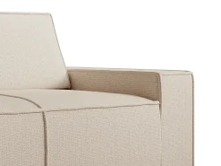 Sofá|Vente-unique Sofá 3 lugares em tecido texturizado conforto AMELIA Bege