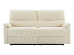 Online Vente-unique Sofá 3 lugares relax elétrico veludo cotelê LUNANO Bege