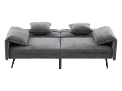 Clearance ModernLuxe Sofá 2 lugares 167.5x73x70 cm - encosto inclinável três posições (100°–180°) - almofadas de assento macias - cinza Cinzento