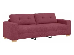 Sofá|vidaxl Sofá 3 pcs Ventoso 221 x 80 x 80 cm Vermelho
