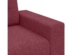 Sofá|vidaxl Sofá 3 pcs Ventoso 221 x 80 x 80 cm Vermelho