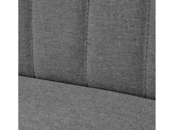 Sofá|Helloshop26 Sofá 117 x 55,5 x 77 cm em tecido cinza claro 02_0019481 Cinzento