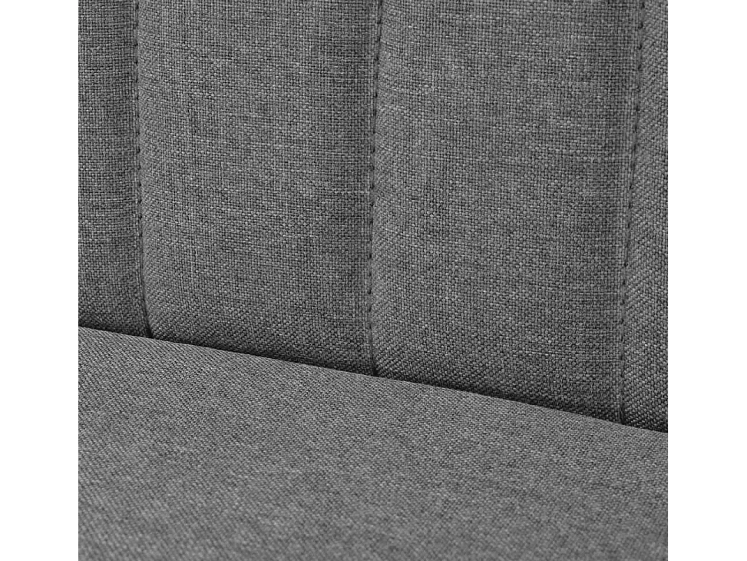 Sofá|Helloshop26 Sofá 117 x 55,5 x 77 cm em tecido cinza claro 02_0019481 Cinzento