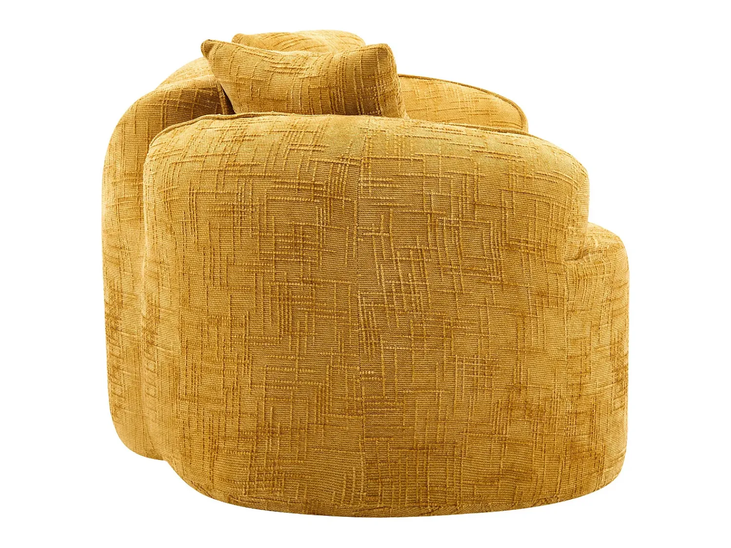 Sofá de 2 lugares - Sofá reto com 2 almofadas e braços - chenille^ Sofá