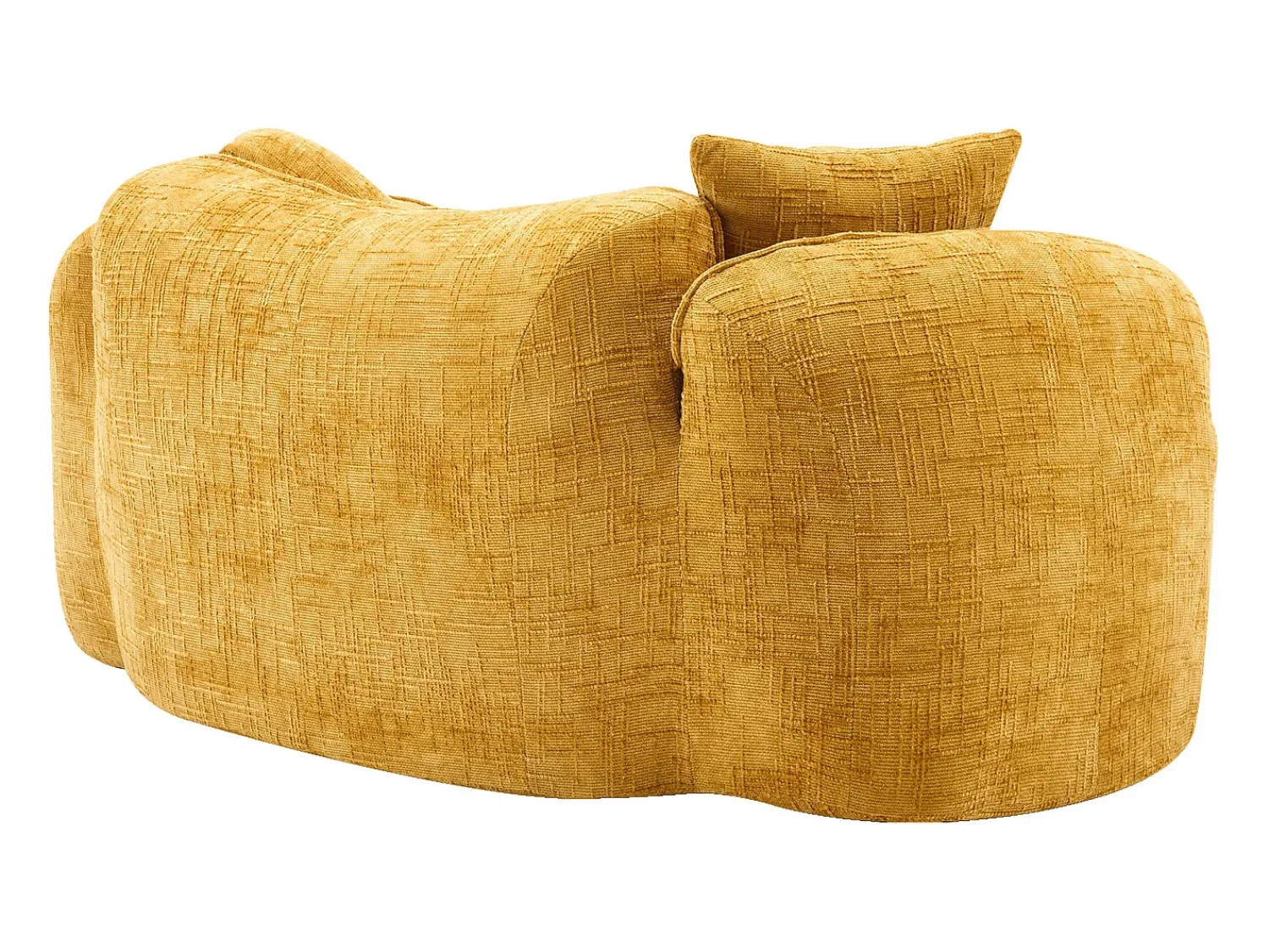 Sofá de 2 lugares - Sofá reto com 2 almofadas e braços - chenille^ Sofá