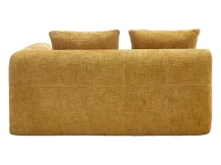 Sofá de 2 lugares - Sofá reto com almofadas e compartimentos de arrumação - chenille - padrão neve^ Sofá