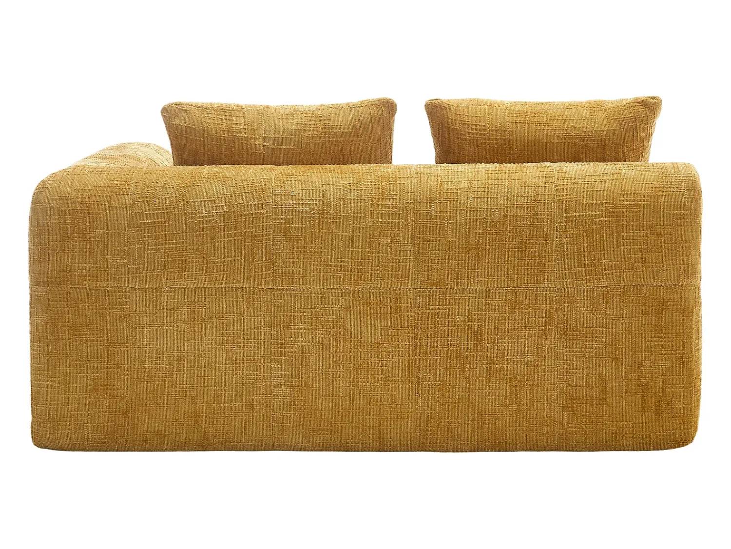 Sofá de 2 lugares - Sofá reto com almofadas e compartimentos de arrumação - chenille - padrão neve^ Sofá