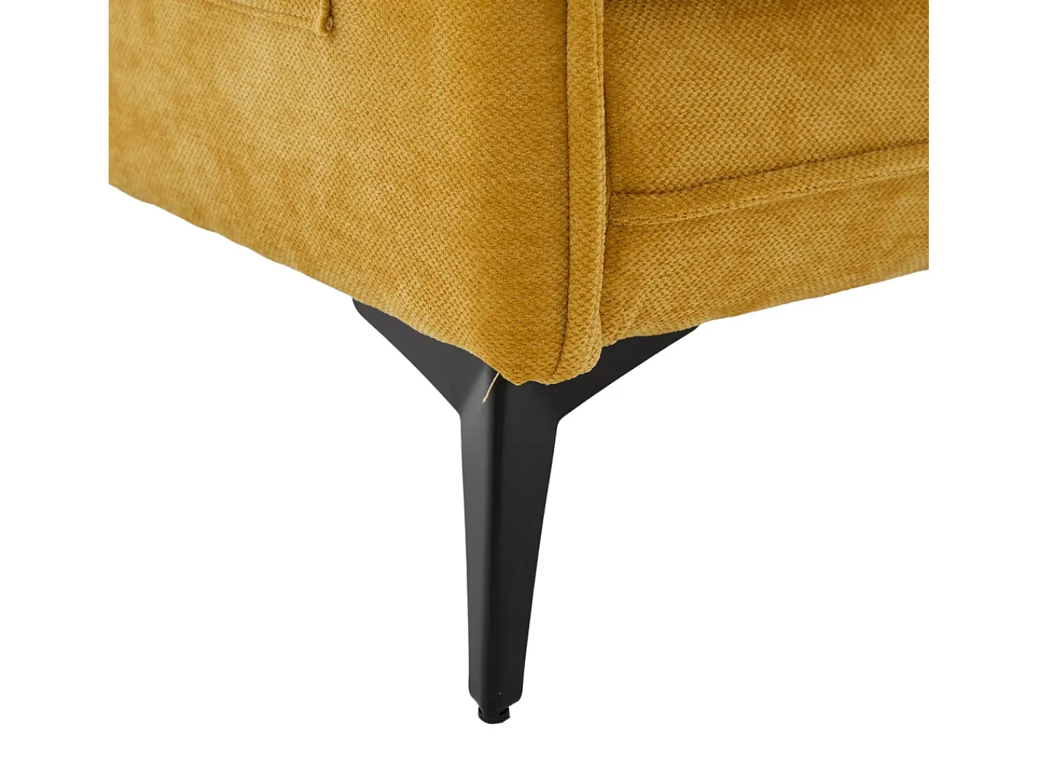 Sofá* Sofá de 2 lugares - com compartimentos laterais para arrumação e suporte para telemóvel - chenille - para sala de estar e quarto Amarelo
