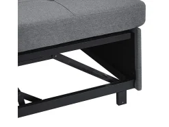 Sofá|DripeX Sofá angular conversível em veludo - 3 lugares - com armazenamento, porta-copos de aço inoxidável - 205x139x87cm - Cinza Cinzento