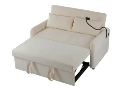 Sofá com suporte para telemóvel e bolso - encosto ajustável - para sala e quarto^ Sofá