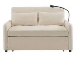 Sofá com suporte para telemóvel e bolso - encosto ajustável - para sala e quarto^ Sofá