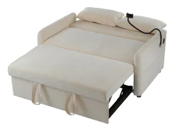 Sofá com suporte para telemóvel e bolso - encosto ajustável - para sala e quarto^ Sofá