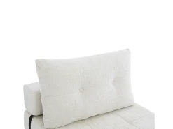 Sofá de 1 lugar - Sofá dobrável com encosto e almofadas - chenille^ Sofá