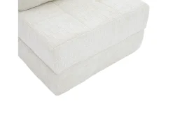 Sofá de 1 lugar - Sofá dobrável com encosto e almofadas - chenille^ Sofá