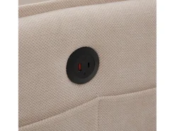 Sofá de 2 lugares - com compartimentos laterais para arrumação e suporte para telemóvel - chenille - para sala de estar e quarto^ Sofá