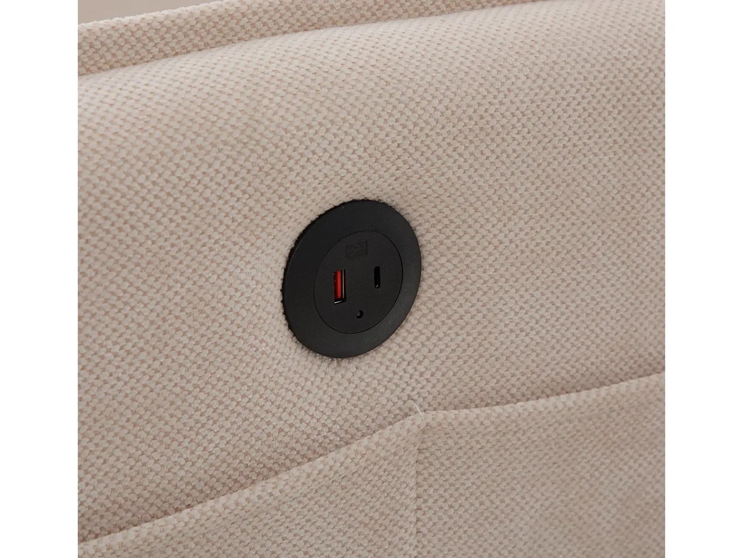 Sofá de 2 lugares - com compartimentos laterais para arrumação e suporte para telemóvel - chenille - para sala de estar e quarto^ Sofá