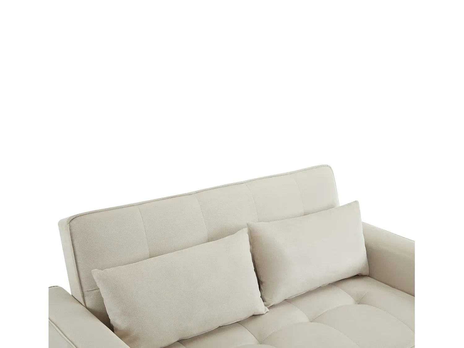 Sofá de 2 lugares - Sofá-cama com suporte para copos e bolso para arrumação - almofadas e rodízios^ Sofá