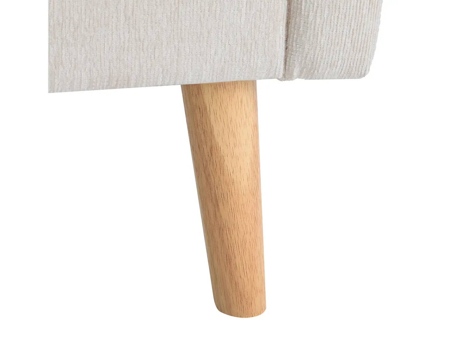 Best Sofá de 2 lugares - Sofá reto com duas almofadas e braços - chenile - para sala de estar e quarto Bege