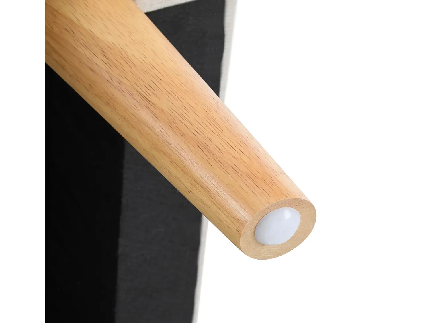 Hauss Spole Sofá de 2 lugares, tecido chenille, pernas em madeira, 162x74x77cm^ Sofá