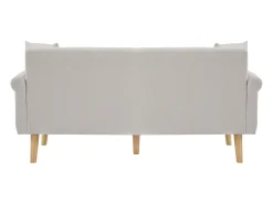 Hauss Spole Sofá de 2 lugares, tecido chenille, pernas em madeira, 162x74x77cm^ Sofá