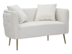 Sofá| Sofá Bucareste Creme 127X74X73cm Branco