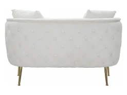 Sofá| Sofá Bucareste Creme 127X74X73cm Branco