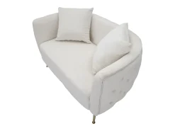 Sofá| Sofá Bucareste Creme 127X74X73cm Branco