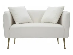 Sofá| Sofá Bucareste Creme 127X74X73cm Branco