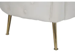Sofá| Sofá Bucareste Creme 127X74X73cm Branco